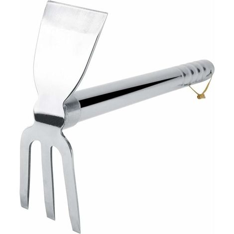 Mini Steel Three-tooth Three-tooth Short Short Double Hoe Rake Outdoor Garden Tool (1/5)