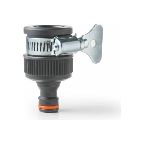 Presa rubinetti lisci gf in plastica per giardino con fascetta