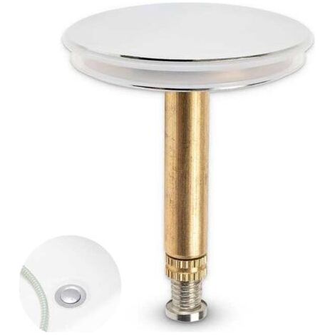Bouchon de baignoire universel - diamètre 43 mm - avec double joint - hauteur réglable 44 mm-54 mm - chromé (1/5)