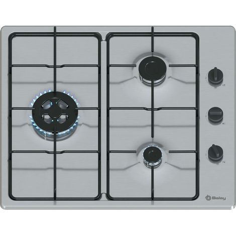 Balay 3ETX463BB Gaskochfeld aus Edelstahl 60 cm