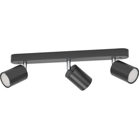 Eglo Connect 3er Spot Adfira-Z schwarz chrom 40 x 9 x 5,5 cm GU10 Deckenlampen & Kronleuchter