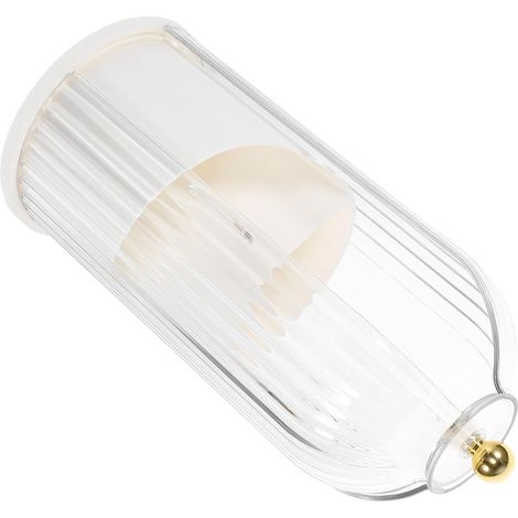 Organisateur de pinceaux de maquillage rotatif avec couvercle blanc anti-poussière