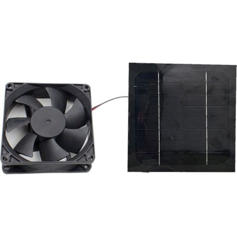 Mini-Luftabzugsventilator mit 20 W Solar-Luftabzug, angetrieben durch Solarpanel (1/4)
