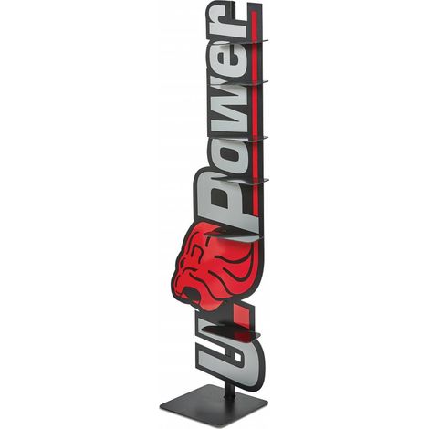 U-POWER ESPOSITORE A PAVIMENTO 6 POSTI 45X35X160