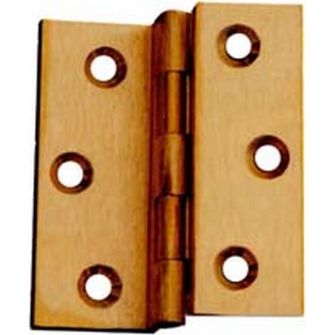 24PZ CERNIERE OTTONE FRESATE DOPPIE ZANCATE - mm.40x35