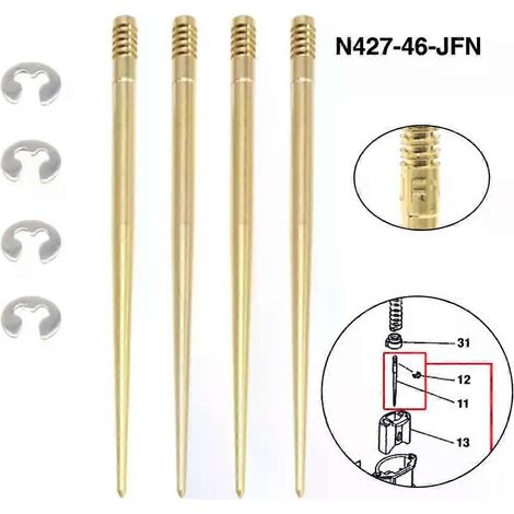 Aiguille de gicleur en cuivre pour carburateur PWK21-34 PE26 PE28