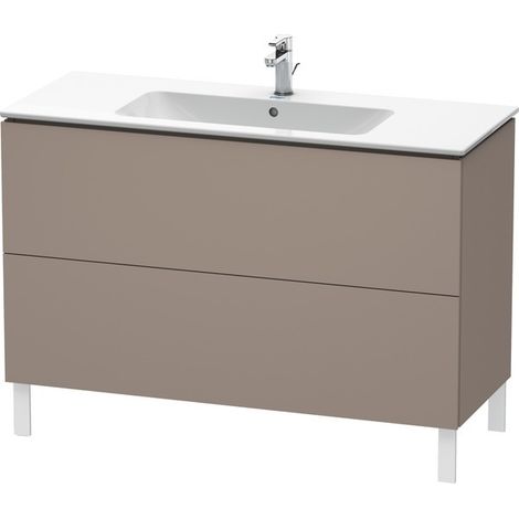 Mueble bajo lavabo L-CUBE 1220x481x704mm basalto mate (1/5)