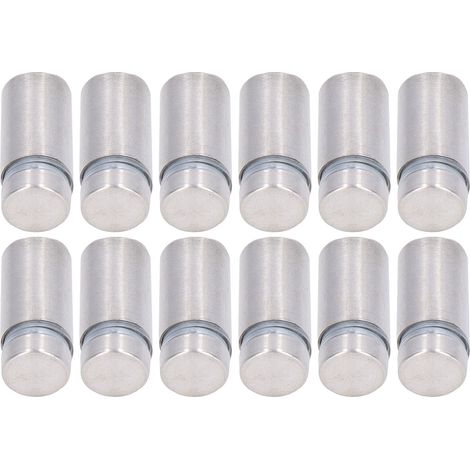12 Stück Abstandsschrauben aus Edelstahl, Wandschild-Werbebeschläge, Nägel für Acryl, 1/2 Zoll x 1 Zoll (1/5)