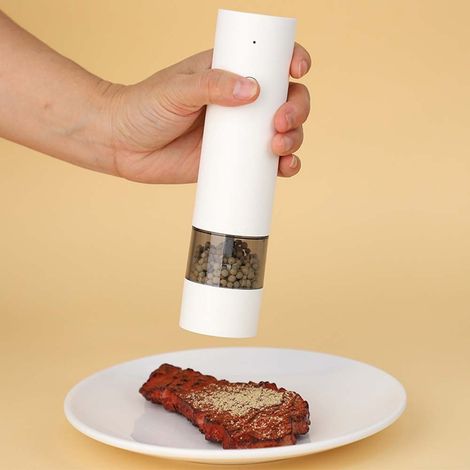 Moulin à Poivre Électrique Rechargeable - Chargement USB, Meule en Céramique, Moulin à Épices Portable