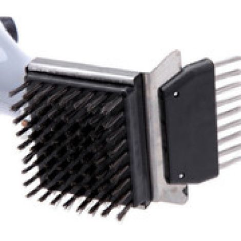 Brosse à barbecue puissante, brosse nettoyante, brosse en fil, taches de graisse, brosse à nettoyer grilles barbecue Emballée en boîte (1/2)