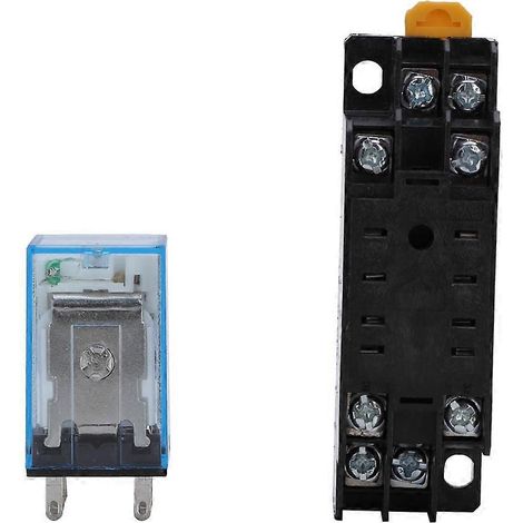MY2NJ 2 jeux de relais de puissance à bobine réduite avec contact de sortie de conversion et support (AC110V)