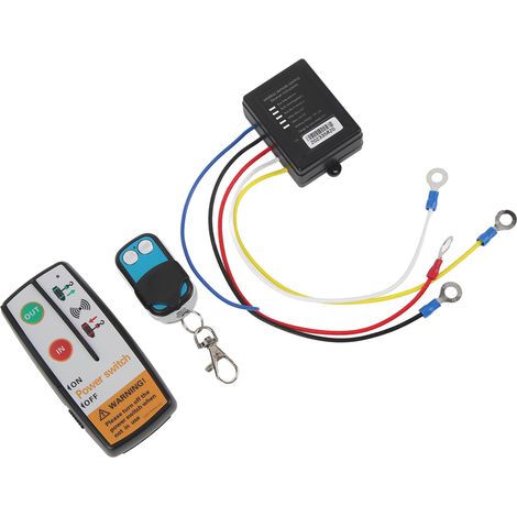 Télécommande Sans Fil Treuil 12V 24V Réponse Rapide 50 Pieds Contrôle Précis avec Récepteur pour Camion VTT SUV (1/5)