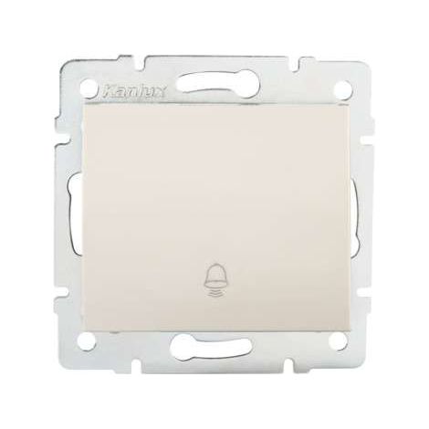 Pulsador Empotrable para Timbre Crema LOGI (1/3)