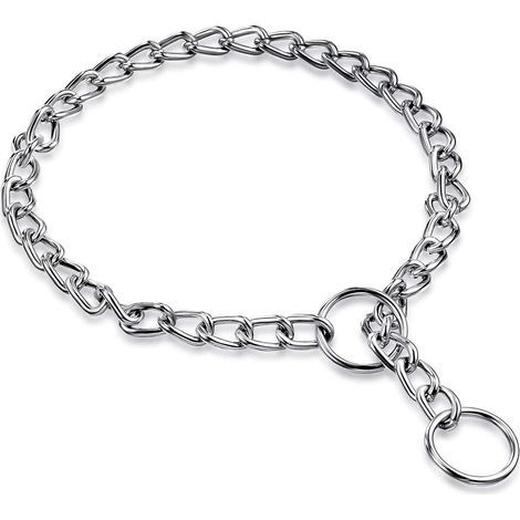 Trainingshalsband für Hunde, Metall, Silber (1/5)