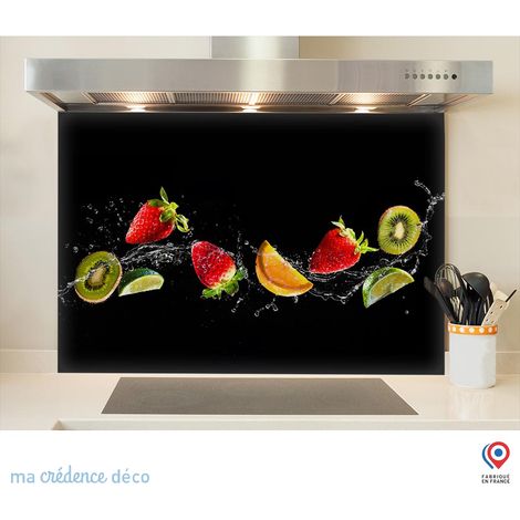 Fond de hotte : Bain de fruits 4 - Verre trempé - 90 cm - 60 cm (1/5)