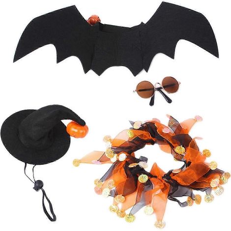 Halloween-Kostümset für Haustiere, geeignet für kleine und mittelgroße Hunde, Katzen und Kätzchen (1/5)
