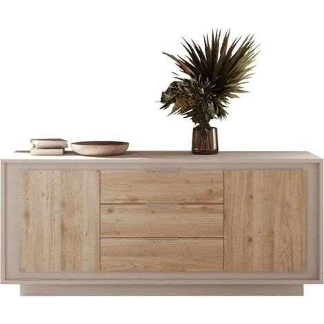 Madia 2 ante battenti e 3 cassetti linea Eos in finitura Cashmere e Rovere Cadiz (1/3)