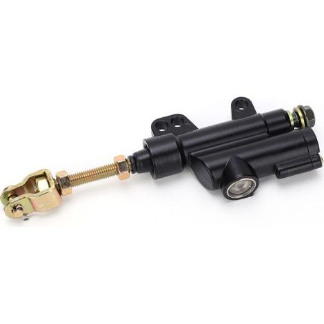 Rear foot-operated hydraulic brake master cylinder pump, black, for motorcycle, ATV, dirt bike (1/5)