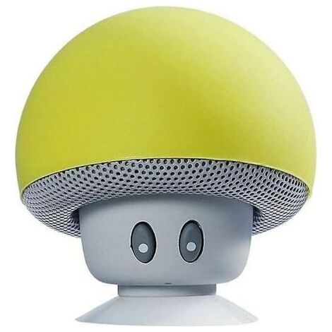 Altoparlante Bluetooth portatile a forma di fungo (giallo), Sunny (1/5)