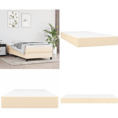 Taschenfederkernmatratze Creme 90x200x20 cm Stoff - Taschenfederkernmatratze - Matratze - Federkernmatratze - Cremefarbene Matratze - Bettwäsche - Home & Living (1/5)