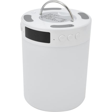 7-farbige RGB-Bluetooth-Lampe, Digitaler Wecker mit Lautsprecher, Wiederaufladbar, Kartenleser, Musikalische Nachttischlampe, Partygeschenk. (1/5)