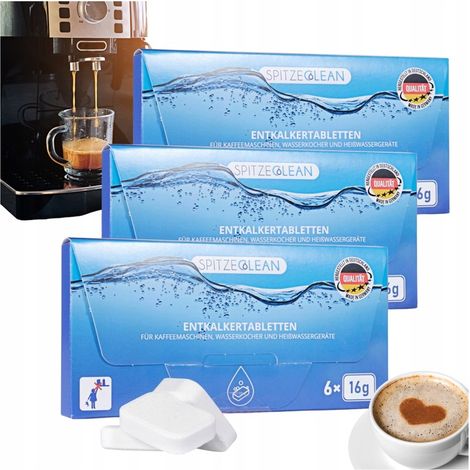 Pastillas descalcificadoras para cafeteras, Spitze Clean 6x16g (1/5)