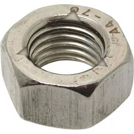 100 Ecrous Autofreinés Hexagonaux Tout Métal M12 mm - TYPE DIN 980 - BASE DIN 934 - ISO7042 - Inox A4 - D-Work (1/5)