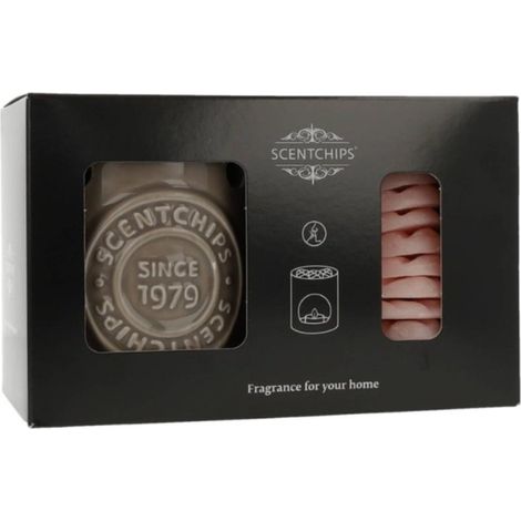 Set de cera aromática y cera perfumada con aroma a fresia y lichi.