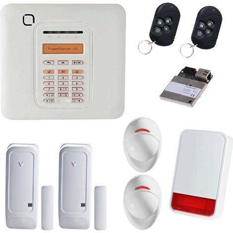 Alarme Visonic PowerMaster kit base double + sirène extérieur IP (1/5)