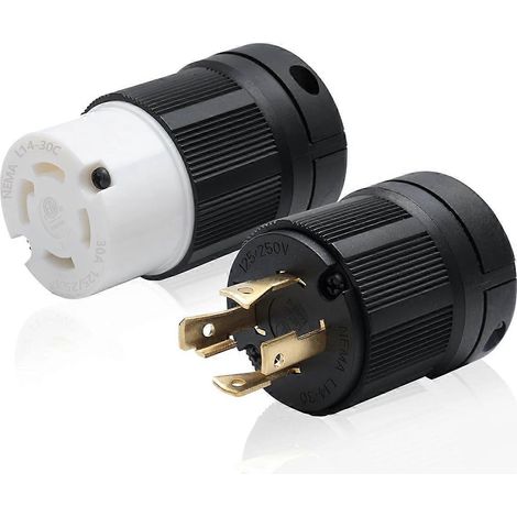 30-A-Verriegelungsstecker für Generatoren, NEMA L14-30P und L14-30C (1/5)