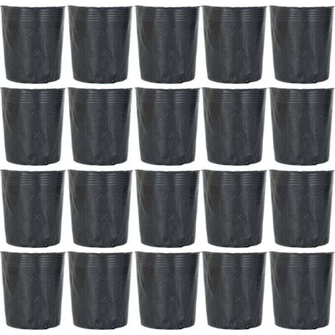 100 vasi da vivaio in plastica, vasi di avviamento biodegradabili, vasi nutritivi per fiori da giardino, attrezzo da giardino per piante grasse, talee, piantine, cinque misure