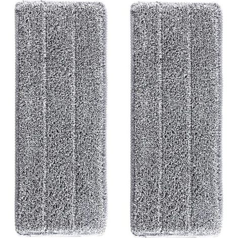 CHOYCLIT 2 Mikrofaser-Mopp-Nachfüllbezüge, automatisch reinigende und trocknende Mikrofaser-Ersatz-Mopp-Pads