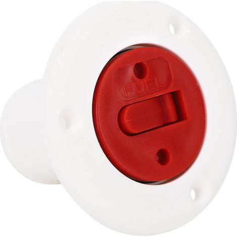 Tappo di riempimento del serbatoio del carburante per imbarcazioni in plastica ABS con chiave, per yacht e camper, colore bianco. (1/4)