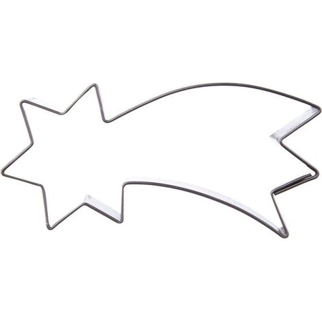 Tagliabiscotti in acciaio, a forma di stella di Natale, 10 cm