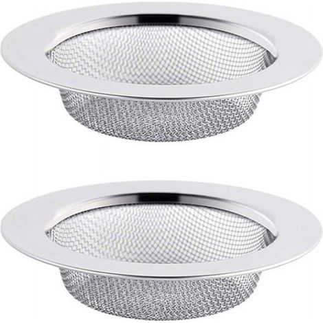 2PCS Filtre à Évier en Acier Inoxydable, Filtre de Vidange de 11,5 cm, Crépine d'évier, Tamis d'évier, Crépine d'évier de Cuisine (1/4)