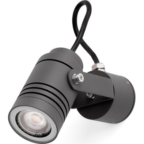 LIT Lámpara proyector gris oscuro