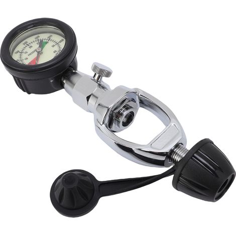 Testeur de pression pour bouteille de plongée sous-marine avec cadran lumineux et facile à lire. (1/5)
