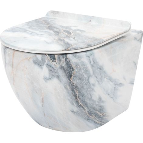VASO WC SOSPESO REA CARLOS SLIM GRANIT SHINY (1/5)