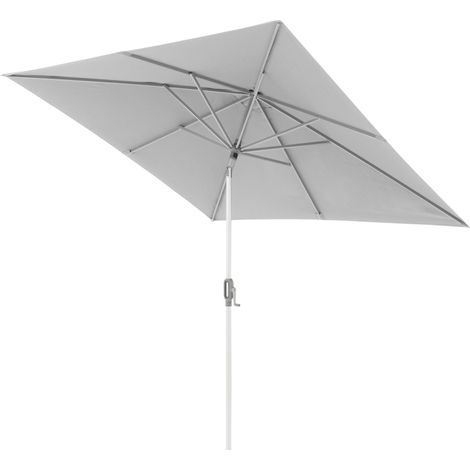 Doppler ACT 240 x 240 AUTO-TILT Sonnenschirm 240 x 240 cm Mittelmastschirm Kurbelschirm 4 Farbvarian 827 Hellgrau (1/2)