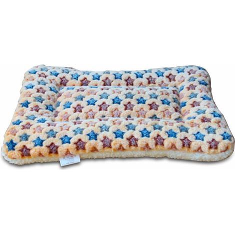 Alfombrilla para perros, alfombrilla autocalentable para mascotas, ideal para gatos y perros pequeños y medianos, para mantener la cama cálida y cómoda (amarilla, 47 x 33 cm). (1/5)