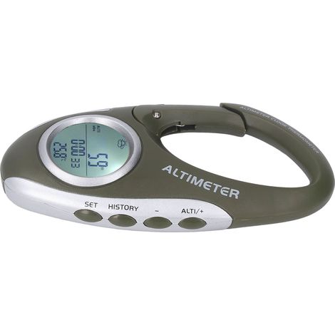 Digitaler Höhenmesser mit Barometer, multifunktional, Gehäuse aus ABS, Hintergrundbeleuchtung, Höhenbarometer für Outdoor-Sportarten (1/5)