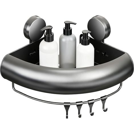 Organisateur De Douche,Support Antirouille sans Perçage - Étagères d'angle Organisateur Murale pour Salle De Bain pour Serviette Gel Douche Shampooing Savon Articles de Toilette Cuisine (1/5)