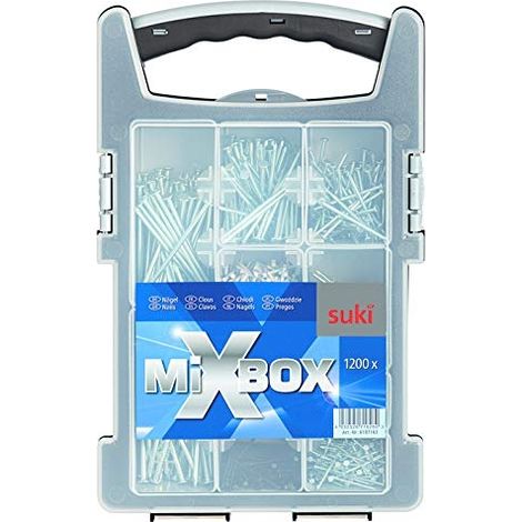 SUKI. CAJA DE MEZCLA CON CLAVOS, 1.200 PIEZAS