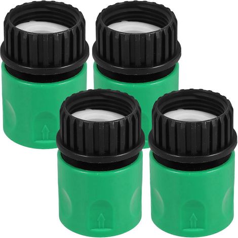 Raccords de réparation compacts pour tuyaux d'arrosage, adaptés au lavage de voiture et à l'arrosage du jardin. Couleur verte. Compatibles avec les tuyaux d'arrosage (lot de 12). (1/5)