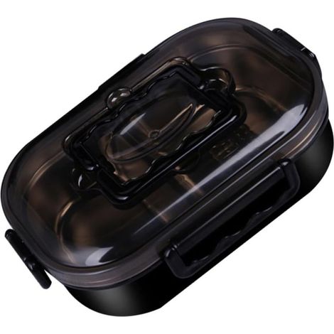 Boîte à lunch portable Ciieeo en acier inoxydable, simple (1/5)