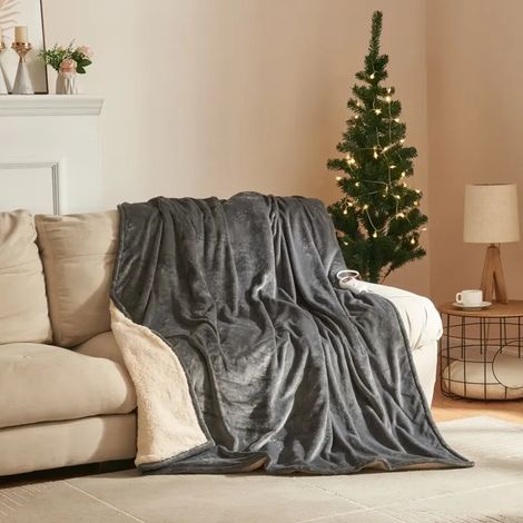 Couverture chauffante électrique Archi 120W 200 x 150 cm gris foncé (1/5)