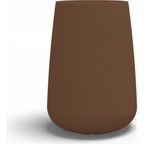 Jarrón alto de diseño moderno, Ø43 H75, en polímero bronce resistente para interiores y exteriores - Hecho en Italia - Monacis (1/4)