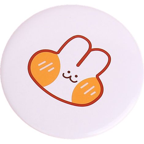 Miroir de poche compact mignon avec motif cartoon, fabrication exquise et portable pour maquillage (1/3)