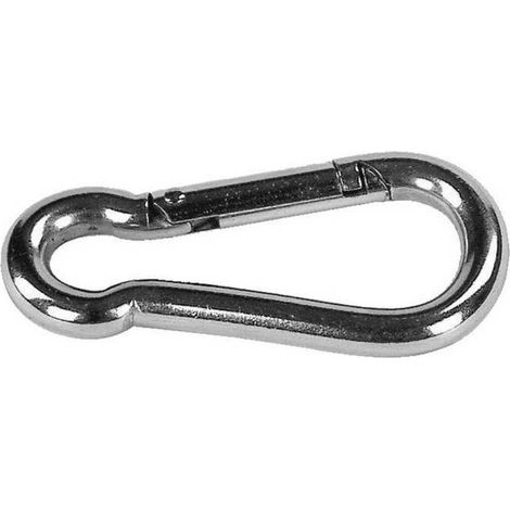 Mousqueton à battant œillet Chaubeyre 8425402 8 mm Acier inoxydable Poli
