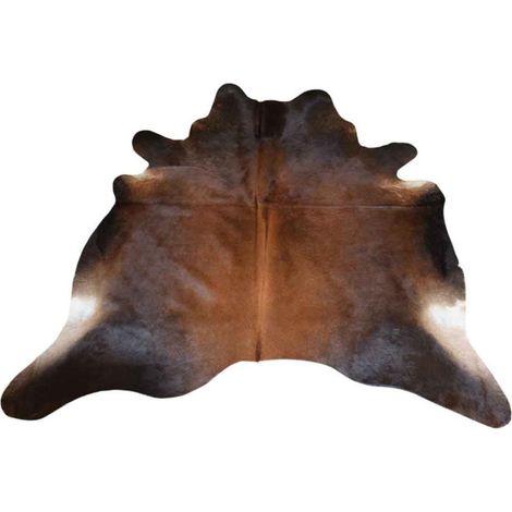 Tapis Déco "Peau de Vache" 195x230cm Marron Cognac